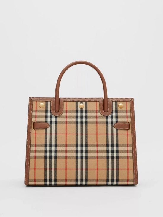 Burberry Handbags - Burberry Small Title Bag Vintage Check NWT | Featured on HBO Succession